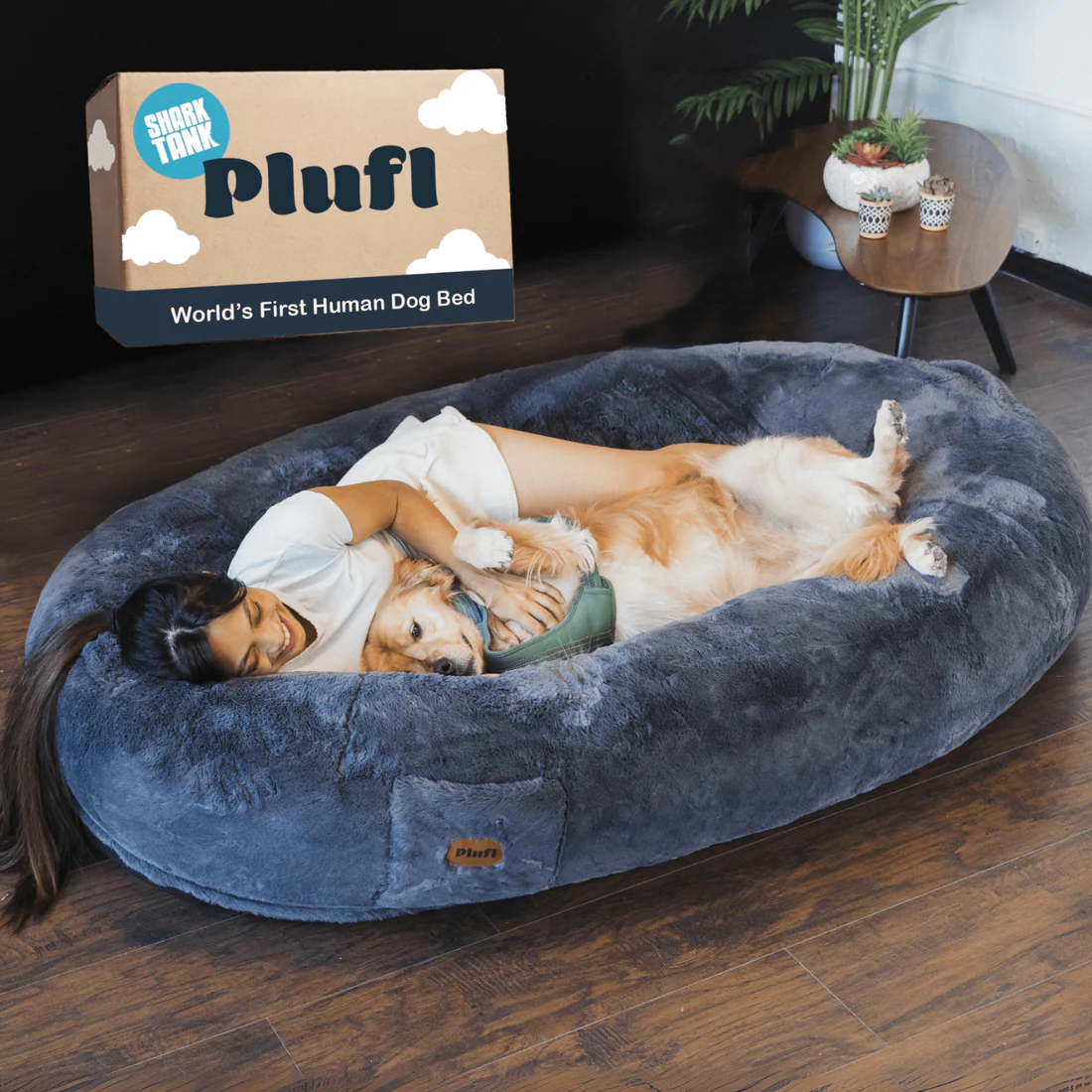 Plufl The Ultimate Human Dog Bed for Comfort, Relaxation & Better Sleep