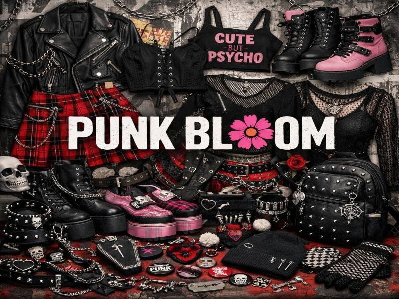 Explore the Punk Bloom Collection Edgy Jewelry with a Floral Twist