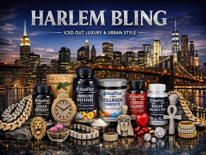 HarlemBling premium jewelry moissanite chains rings and hip hop jewelry luxury style affordable brilliance