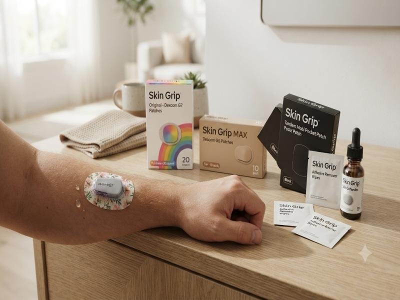 SkinGrip CGM Adhesive Patches Guide. Best Diabetes Device Protection Products and Accessories